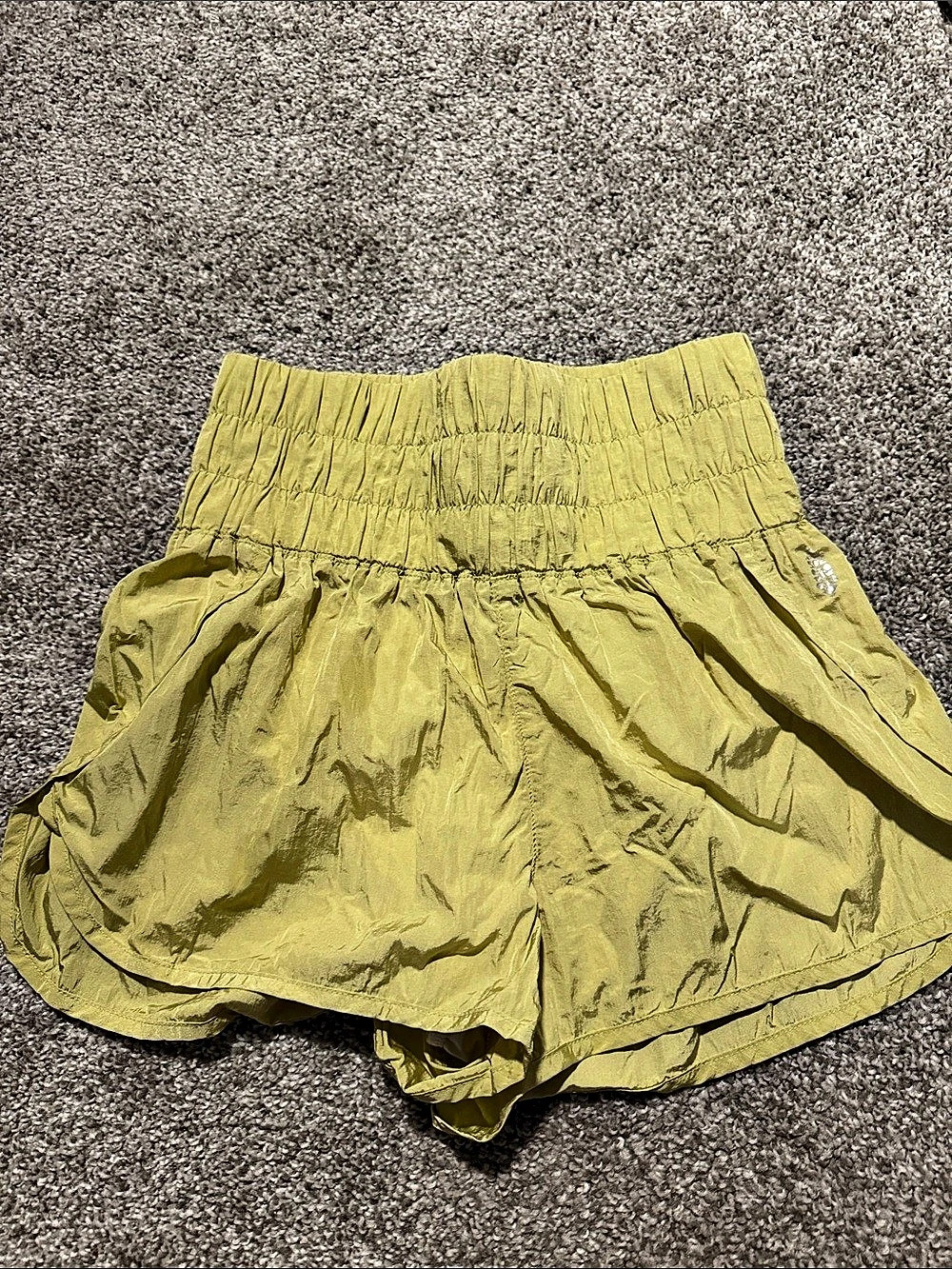 Free people Athletic Shorts in Green Size Medium